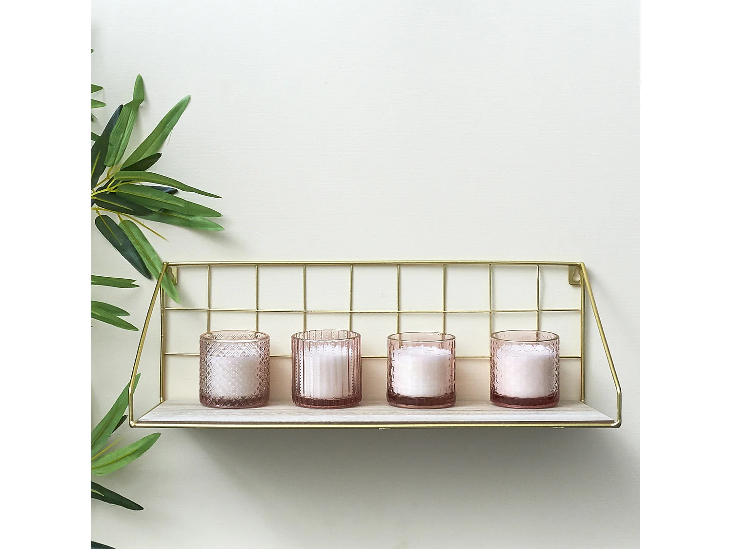 Etagere Rectangle Doree Or