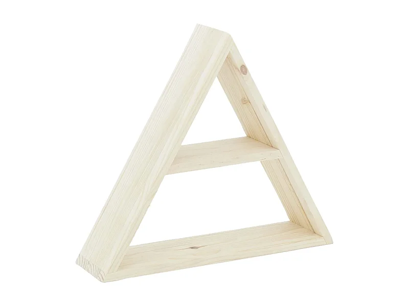 Etagère triangle en pin 43 x 37 x 10.5 cm
