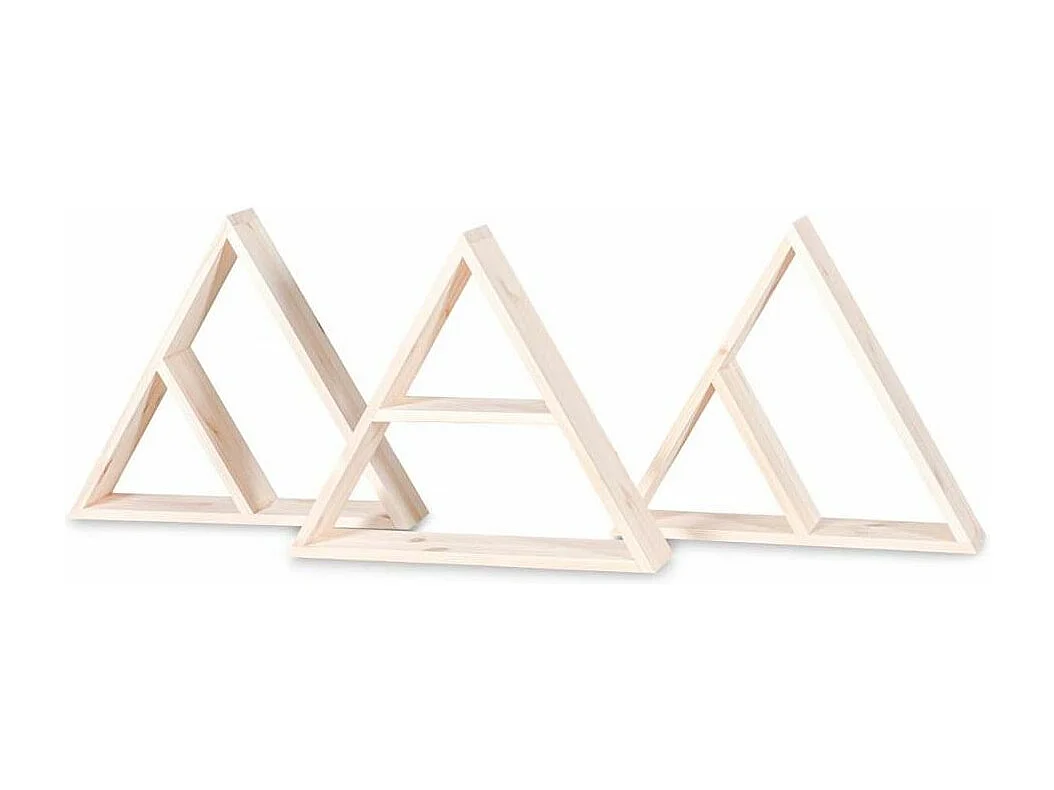 Etagère triangle en pin 43 x 37 x 10.5 cm