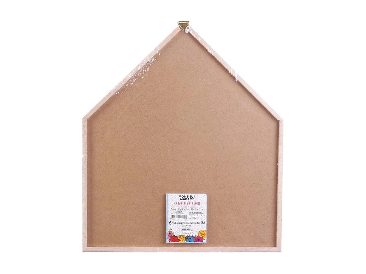 Etagères en bois maison Monsieur Madame (Lot de 2)