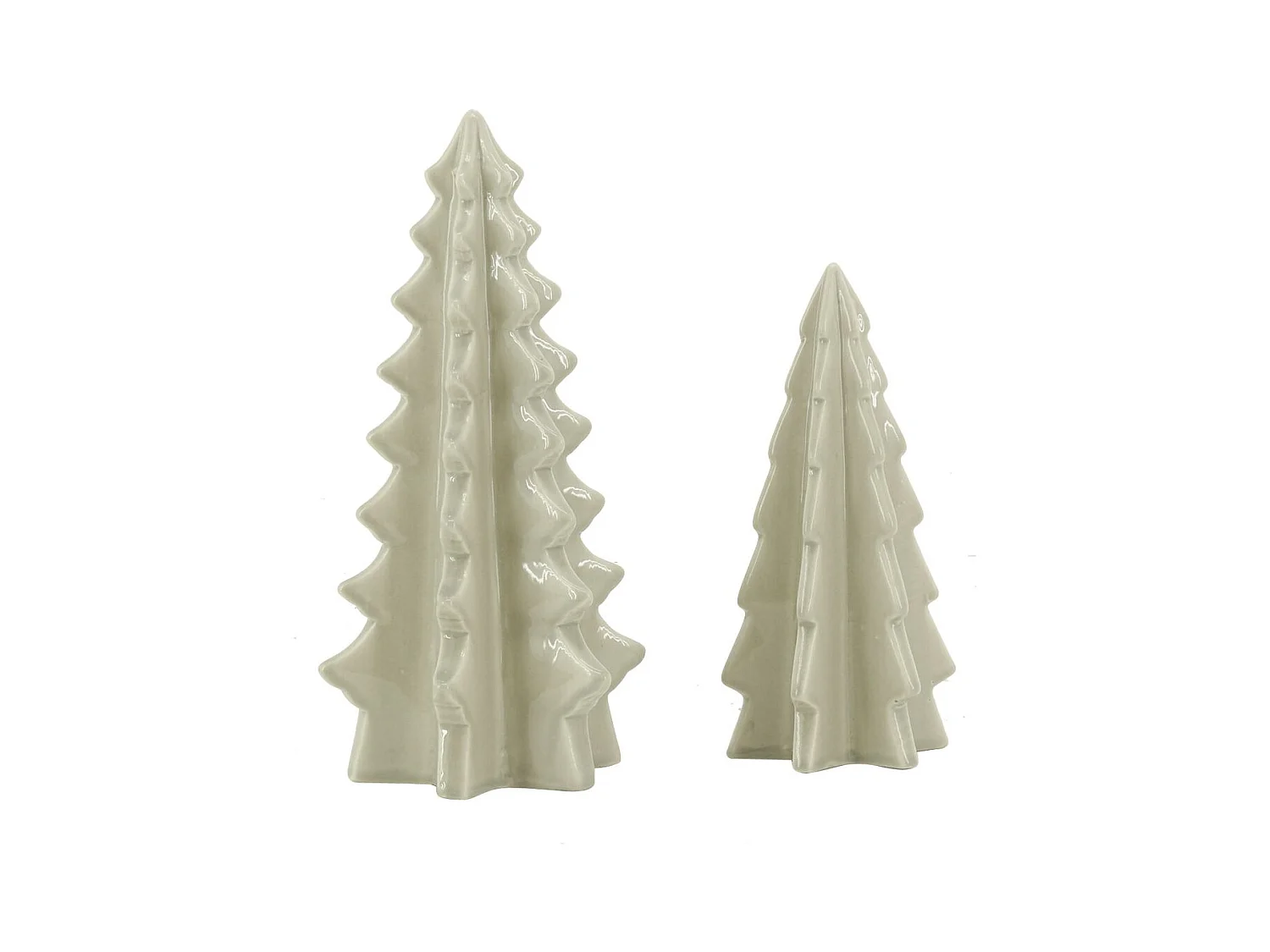 Duo de sapins en céramique
