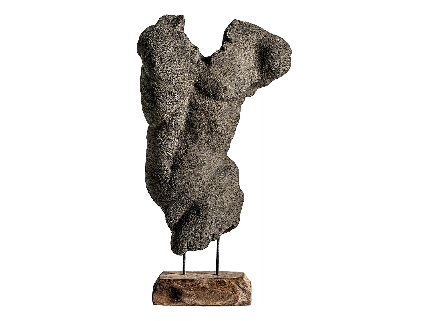 Buste man Gris, Naturel