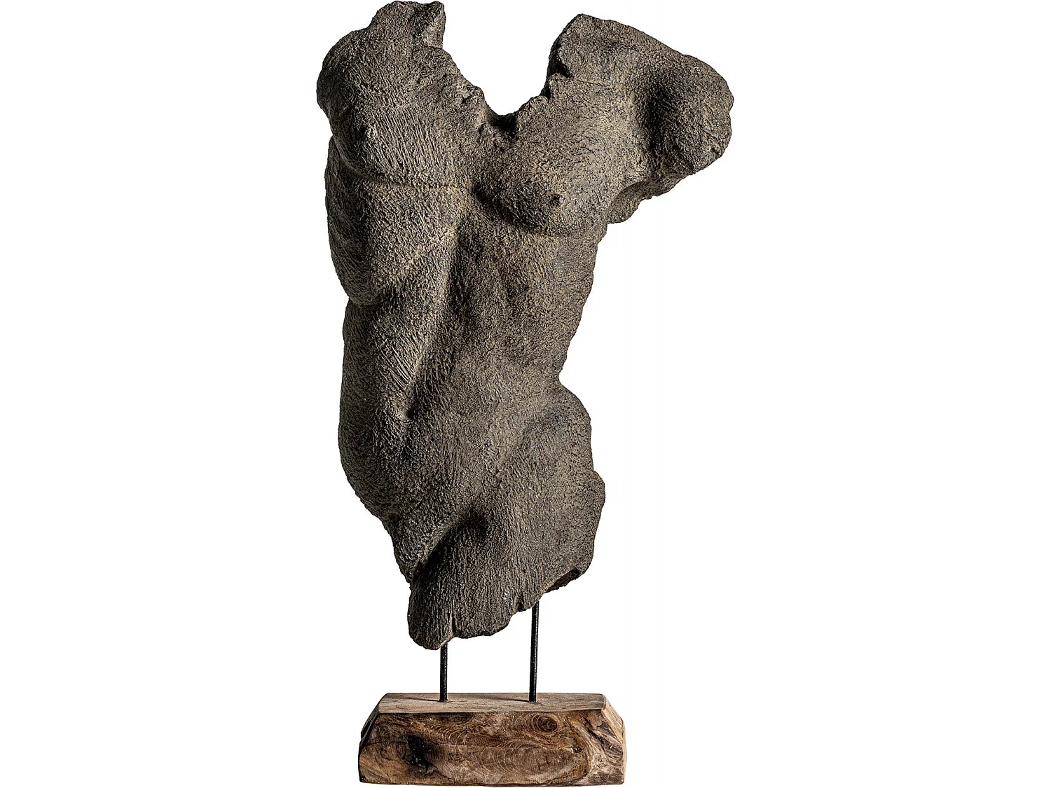 Buste man Gris, Naturel