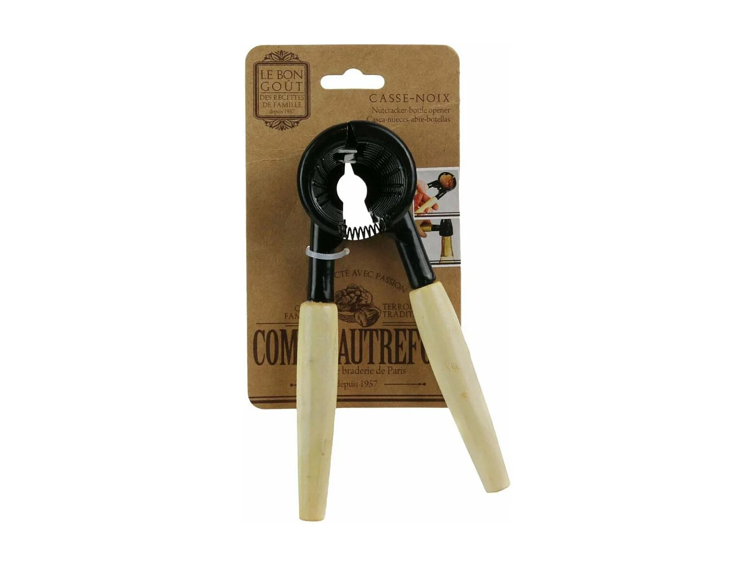 Casse noix et ouvre bouteille 2 en 1 (Lot de 2)