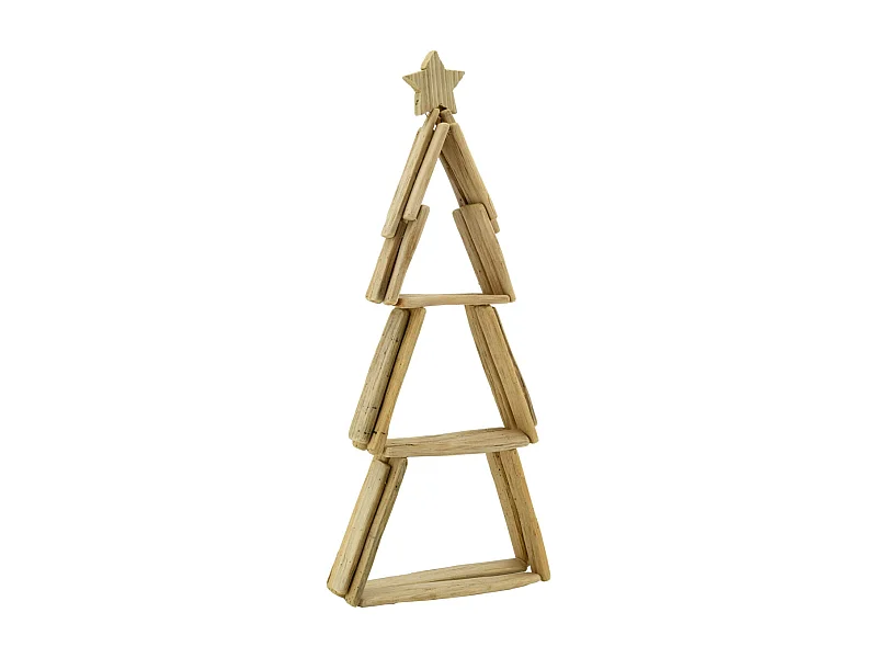 Sapin en bois flotté avec étoile
