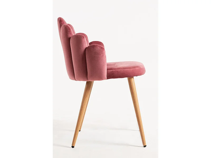 Packs Sillas Comedor - Pack 6 Sillas Hand Terciopelo - Rosa