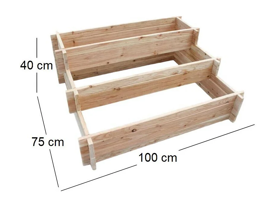 Potager escalier à légumes en mélèze