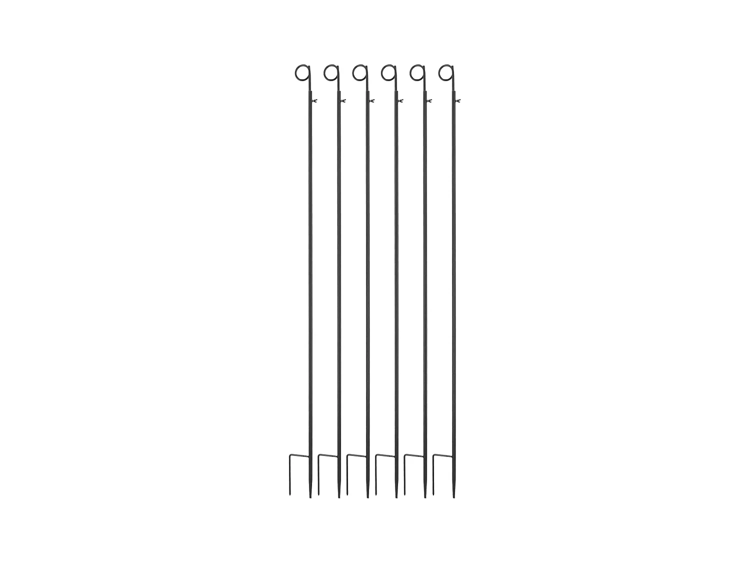 Support pour guirlande et éclairages extérieurs (Lot de 6)