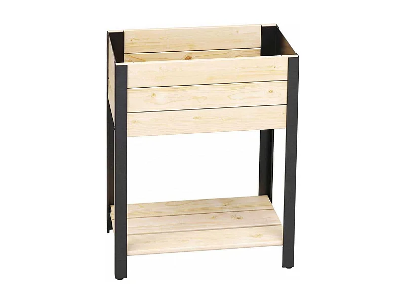 Jardinière en bois et métal Modern Surélevé