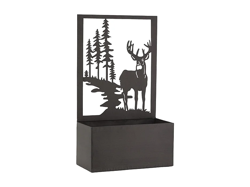 Jardinière en métal avec Treillis Cerf