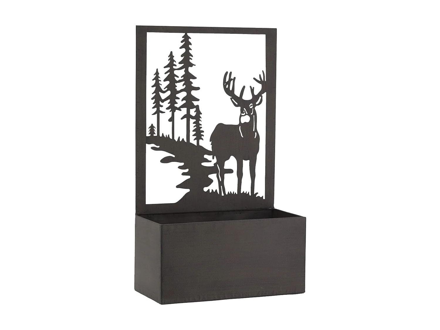 Jardinière en métal avec Treillis Cerf