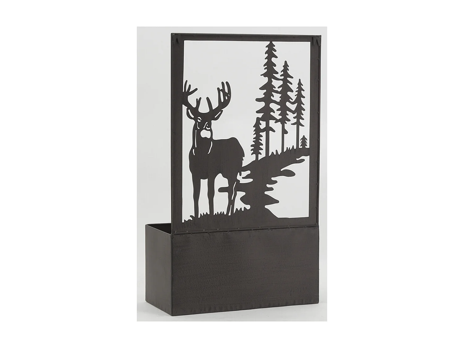 Jardinière en métal avec Treillis Cerf