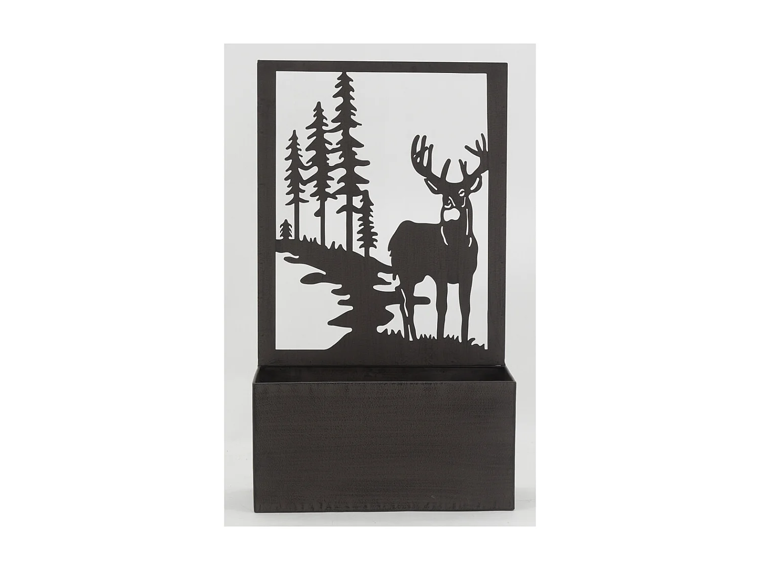 Jardinière en métal avec Treillis Cerf