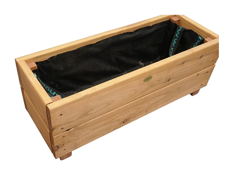 Jardinière en mélèze Moline 60 x 22 x 20 cm Naturel