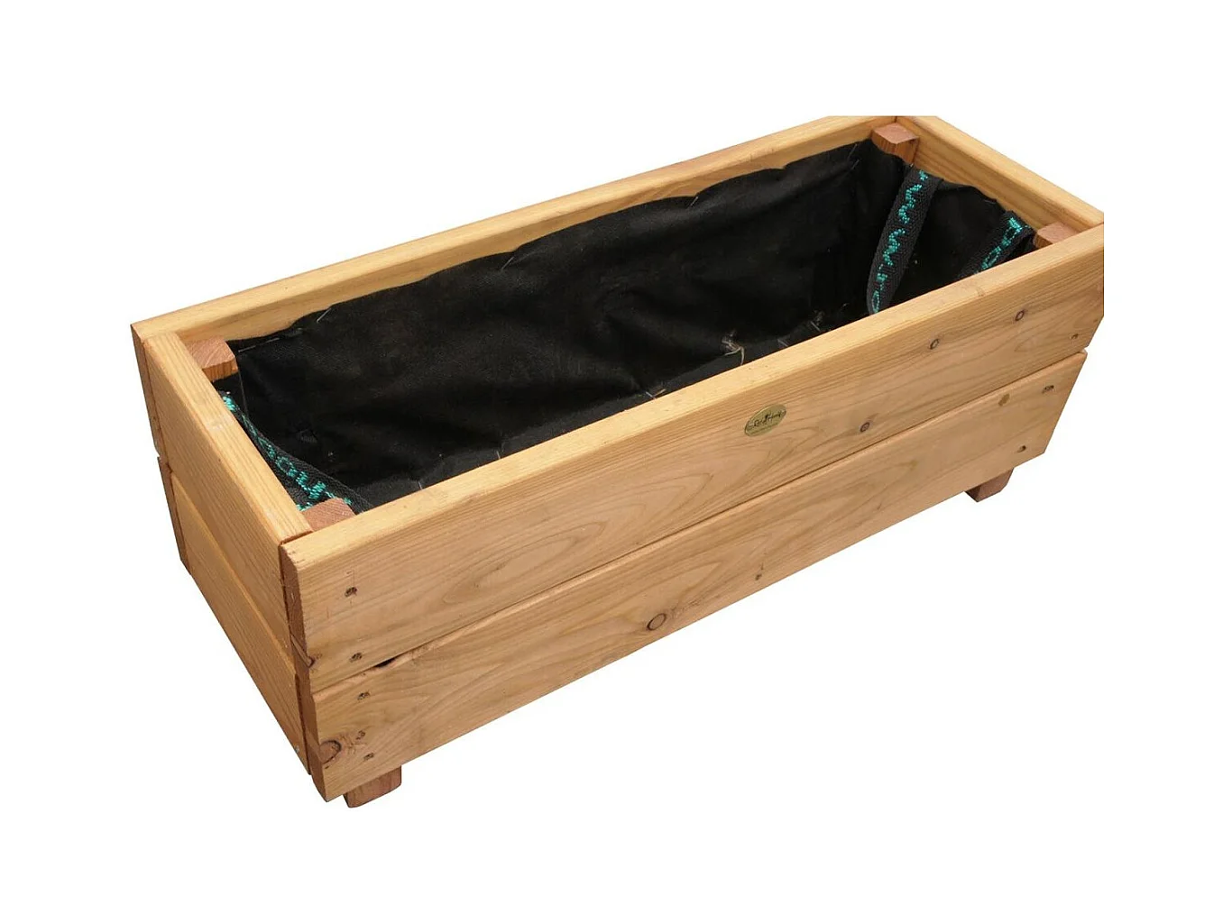 Jardinière en mélèze Moline 60 x 22 x 20 cm Naturel