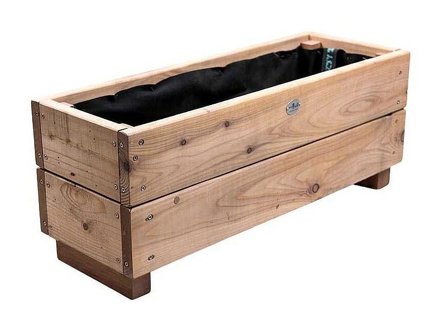 Jardinière en mélèze Moline 60 x 22 x 20 cm Naturel