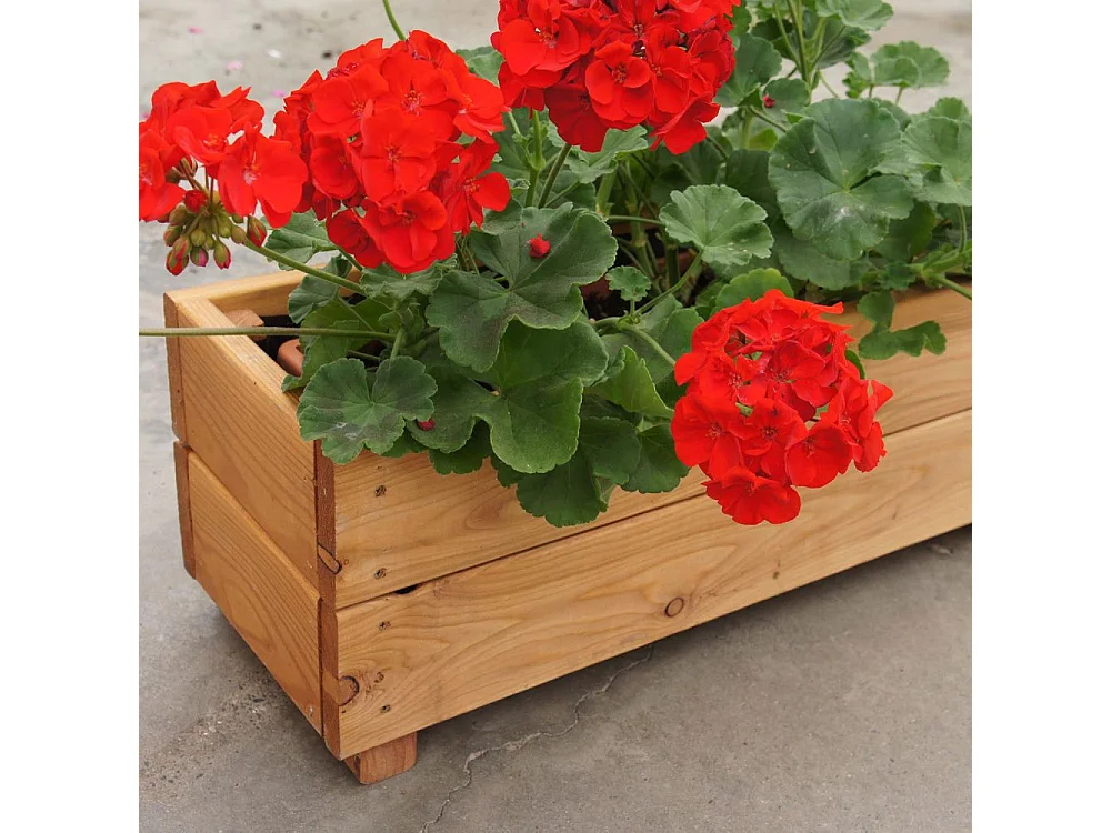 Jardinière en mélèze Moline 60 x 22 x 20 cm Naturel