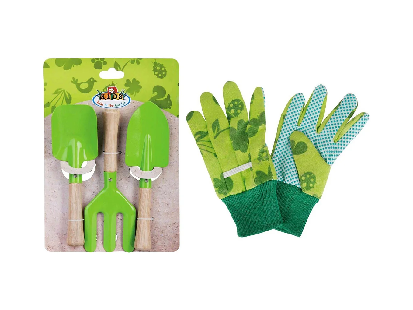 Set jardinage enfant 3 pièces  avec gants