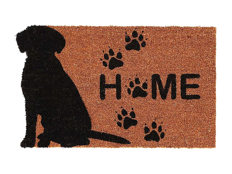 Paillasson en fibres de coco motif animal Welcome Chien