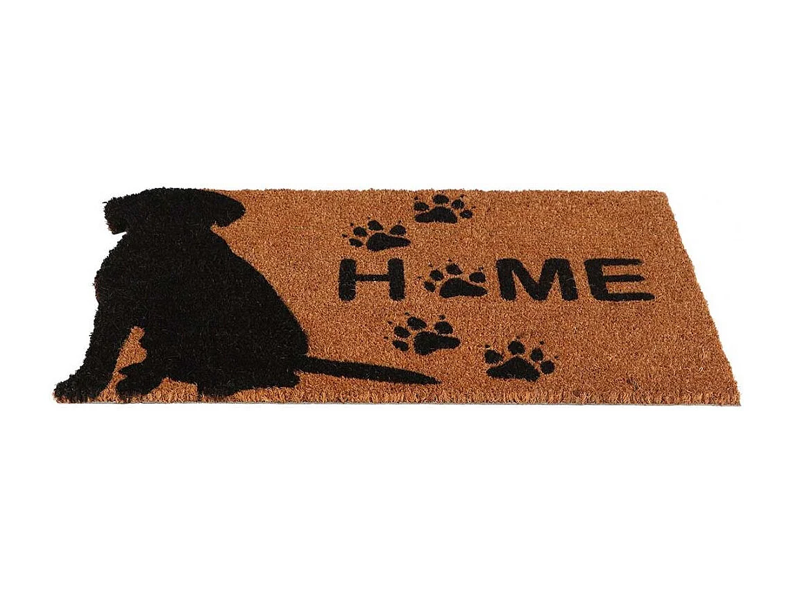 Paillasson en fibres de coco motif animal Welcome Chien