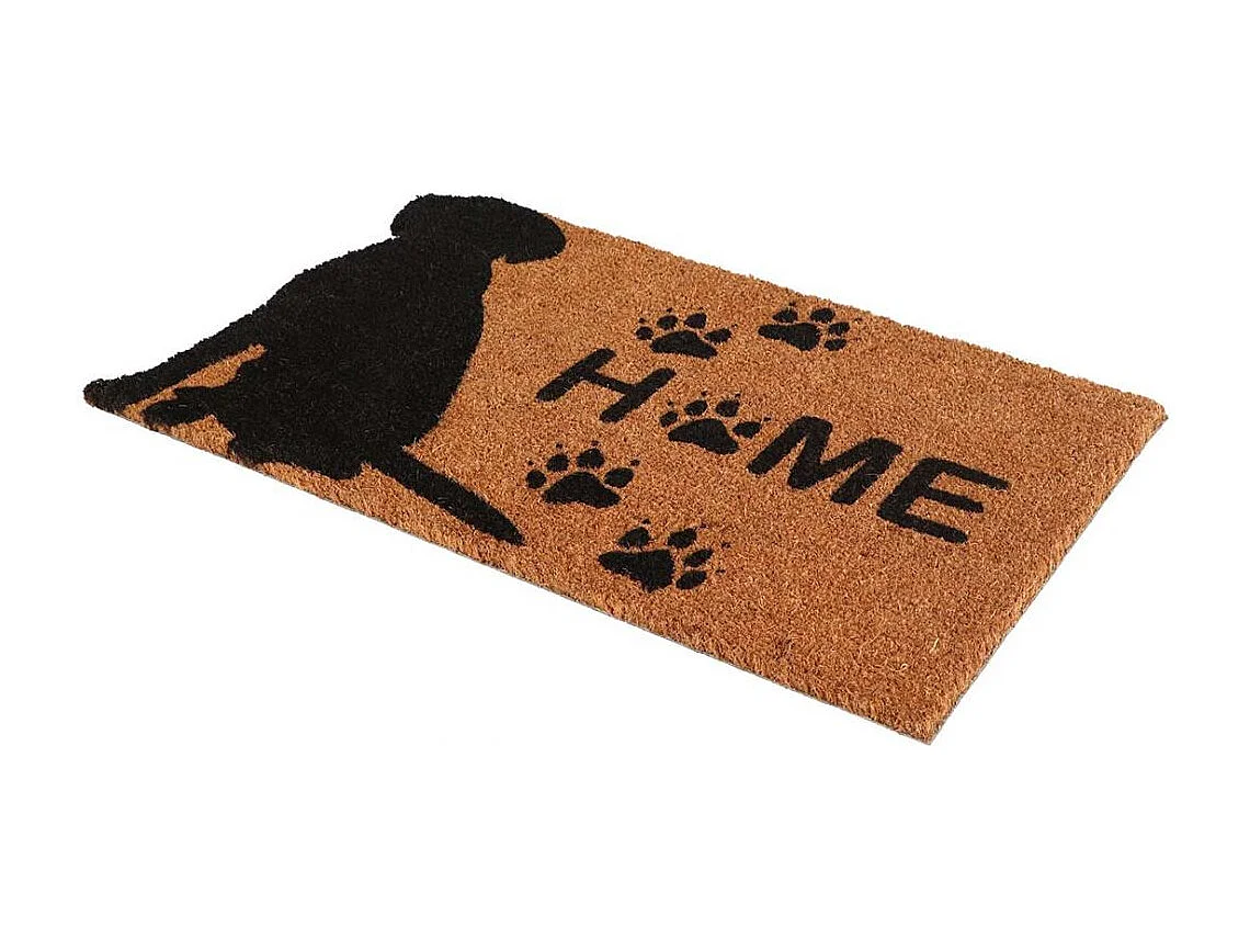 Paillasson en fibres de coco motif animal Welcome Chien