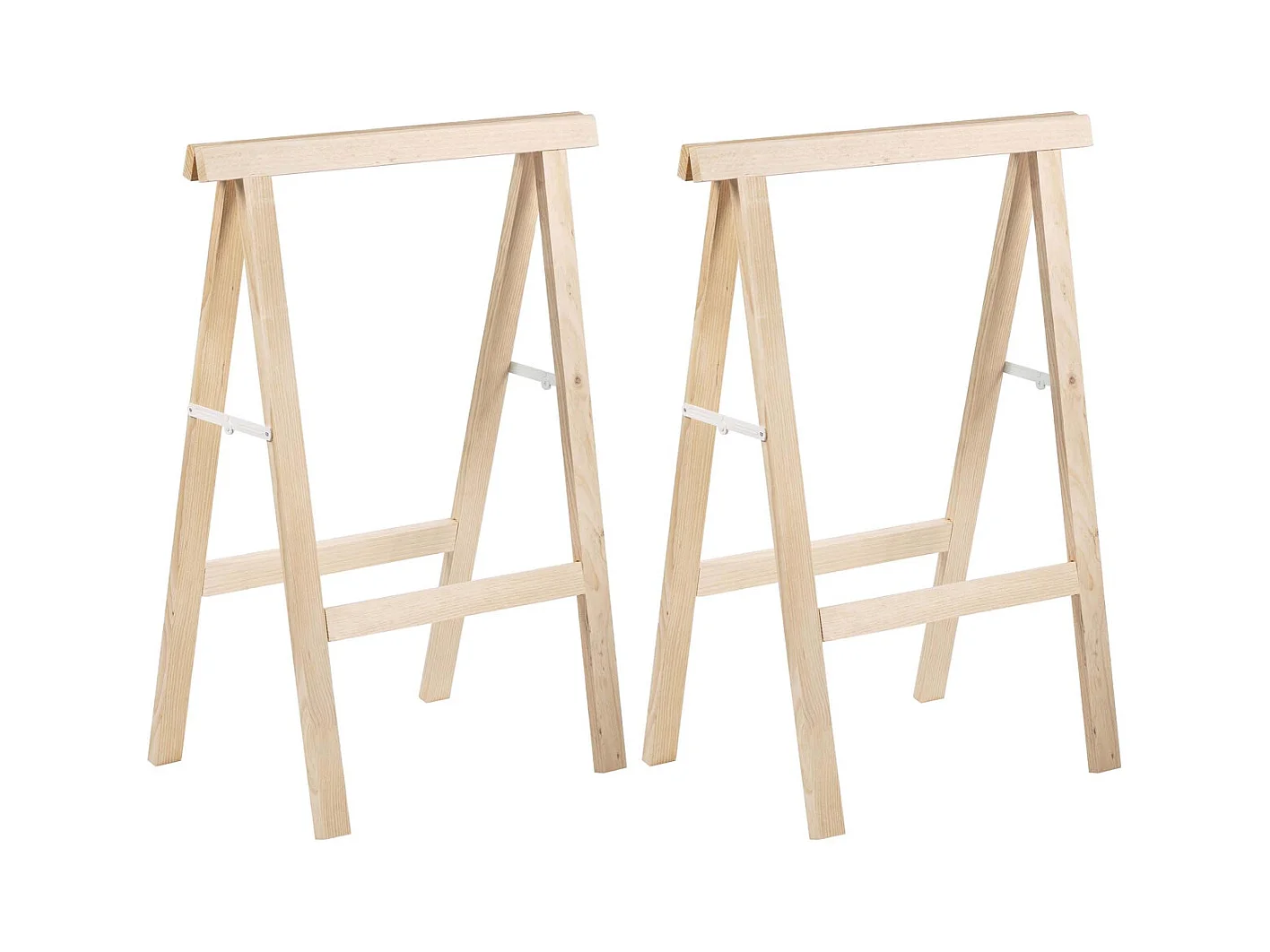 Tréteau en pin 1m de hauteur section 50x23 mm (Lot de 2)