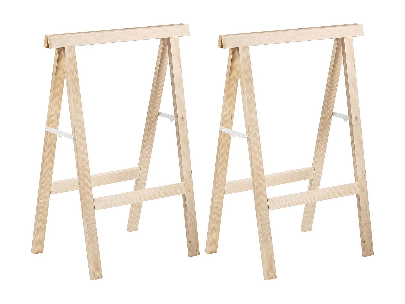 Tréteau en pin 1m de hauteur section 50x23 mm (Lot de 2)