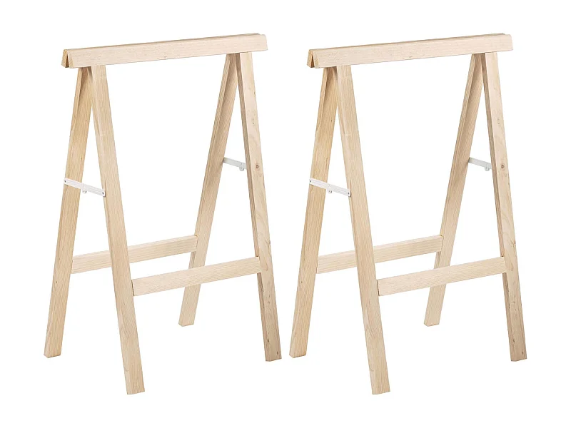 Tréteau en pin 1m de hauteur section 50x23 mm (Lot de 2)