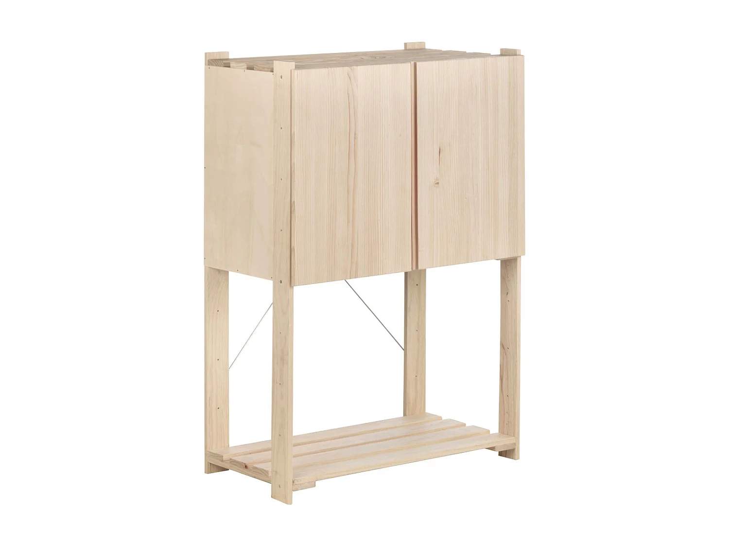 Etagère en pin massif Nova 76.5 x 38.5 x 110 cm