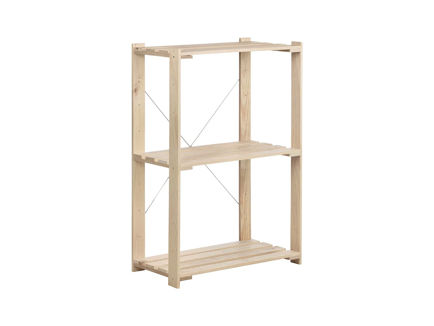 Etagère en pin massif Nova 76.5 x 38.5 x 110 cm