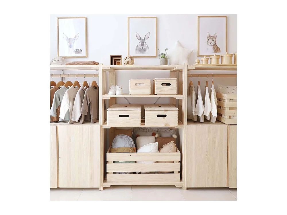 Etagère en pin massif Nova 76.5 x 38.5 x 110 cm