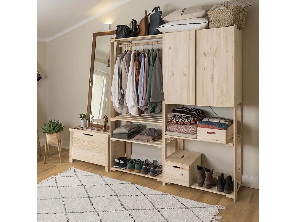 Etagère en pin massif Nova 76.5 x 38.5 x 110 cm