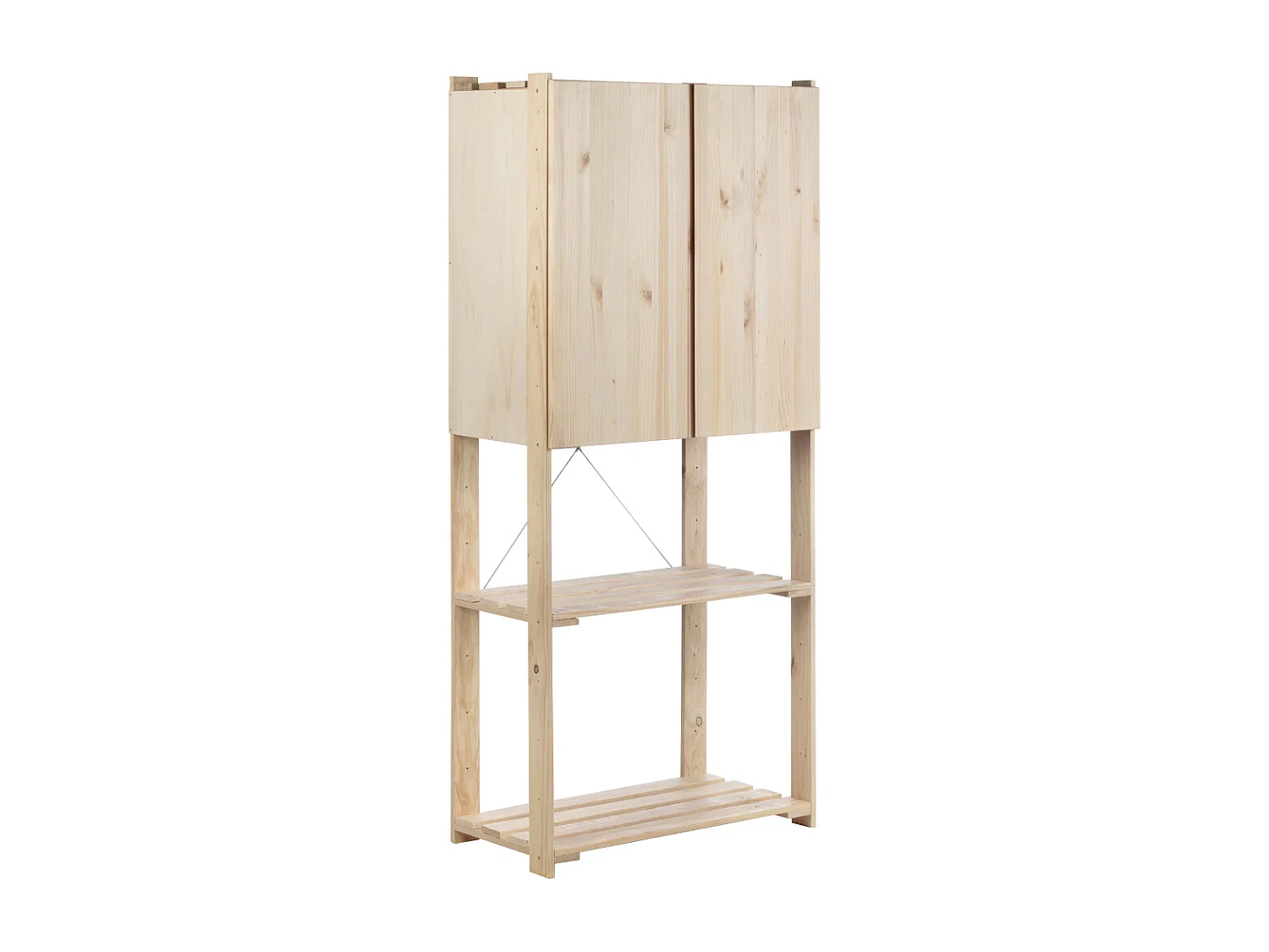 Etagère en pin massif Nova 76.5 x 38.5 x 174.5 cm