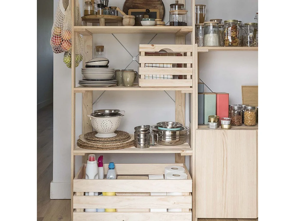 Etagère en pin massif Nova 76.5 x 38.5 x 174.5 cm