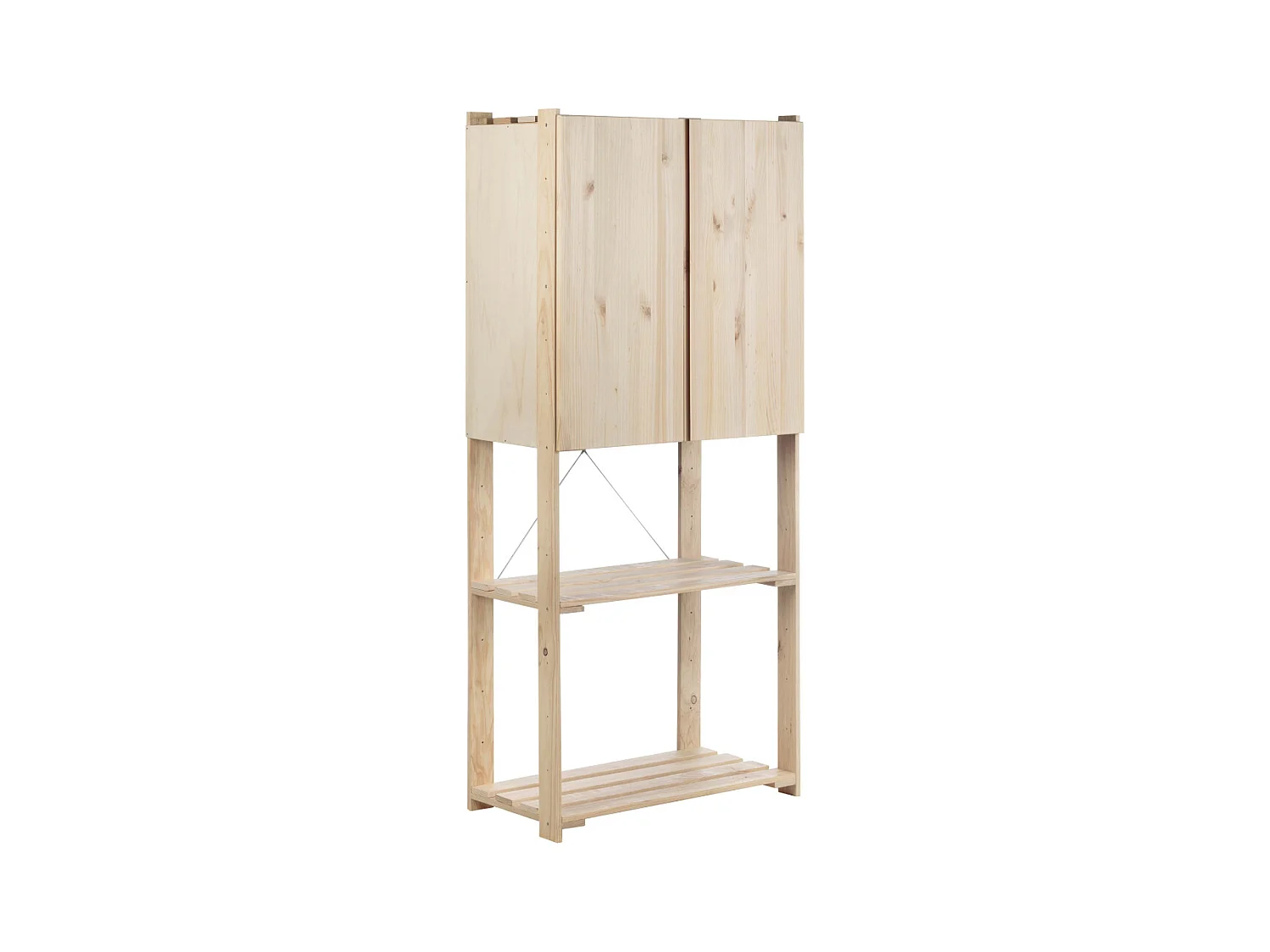 Etagère en pin massif Nova 76.5 x 38.5 x 174.5 cm