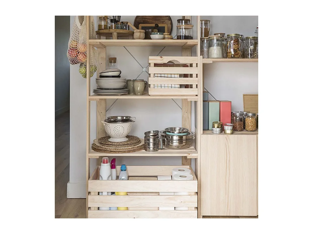 Etagère en pin massif Nova 76.5 x 38.5 x 174.5 cm