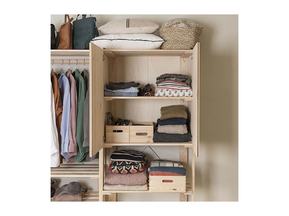 Etagère en pin massif Nova 76.5 x 38.5 x 174.5 cm