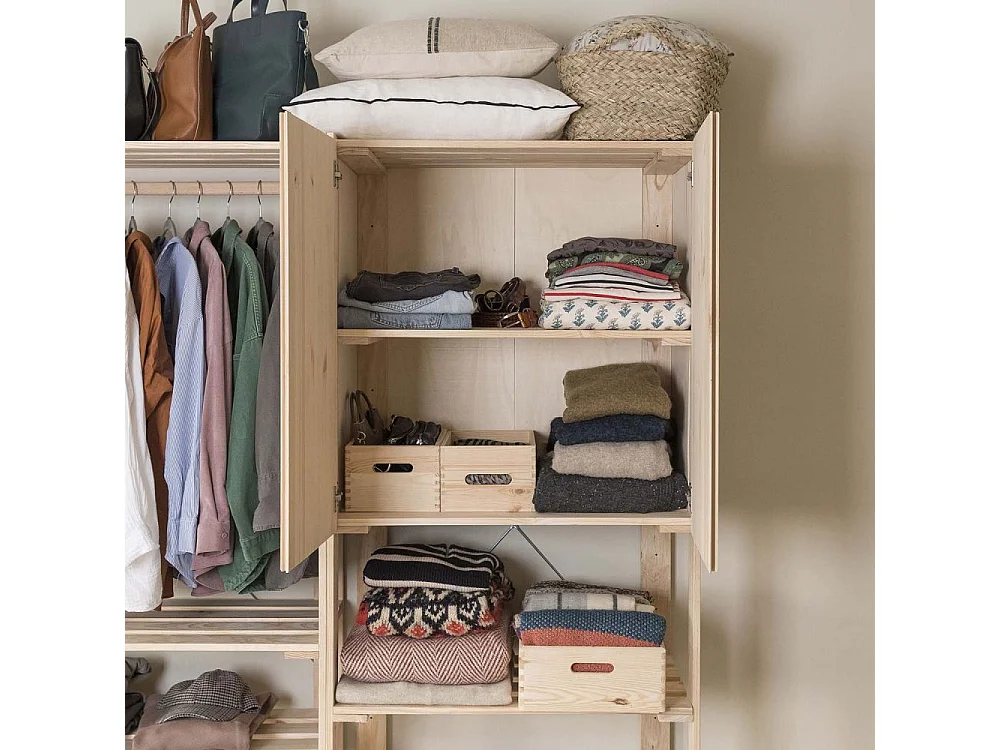 Etagère en pin massif Nova 76.5 x 38.5 x 174.5 cm