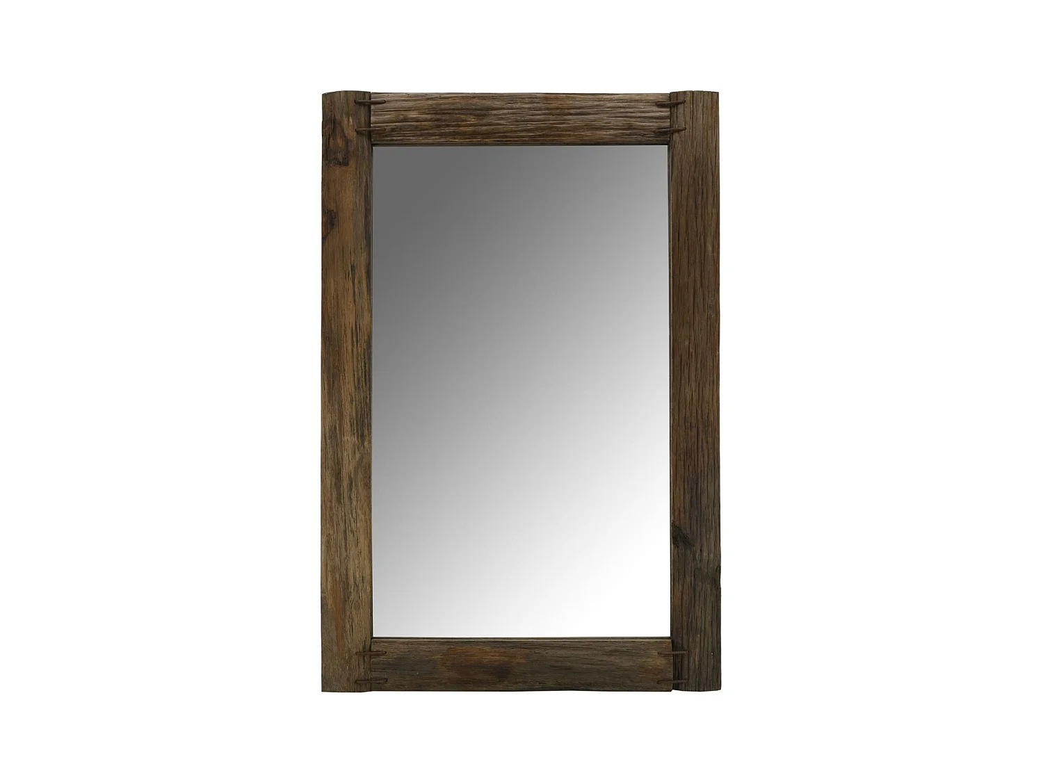 Miroir rectangulaire en bois recyclé rustique Rectangle