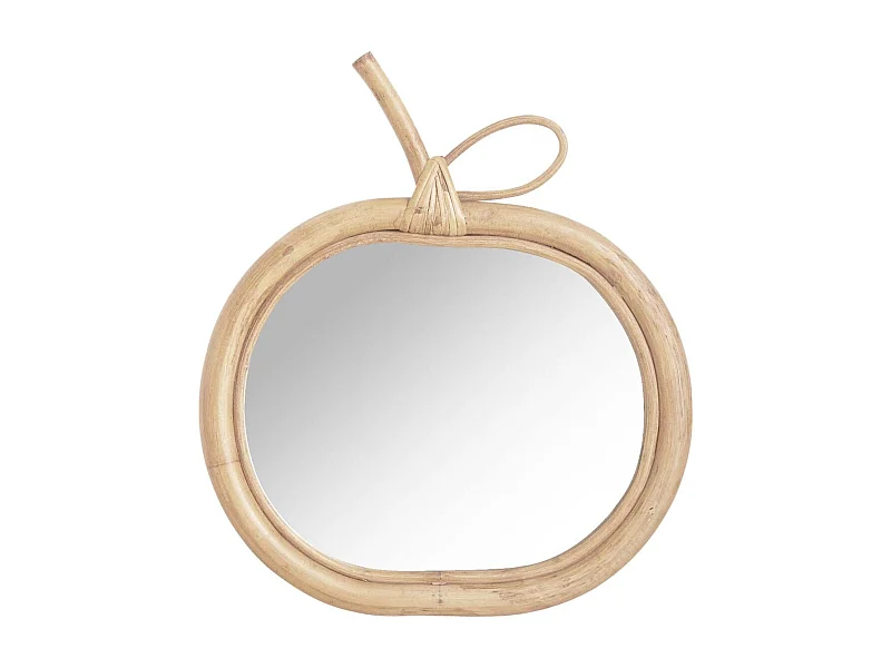 Miroir en rotin Pomme