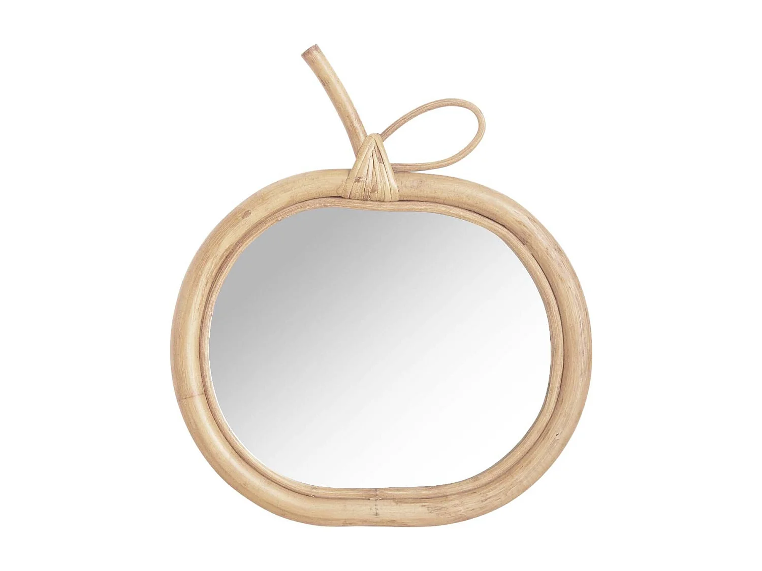 Miroir en rotin Pomme
