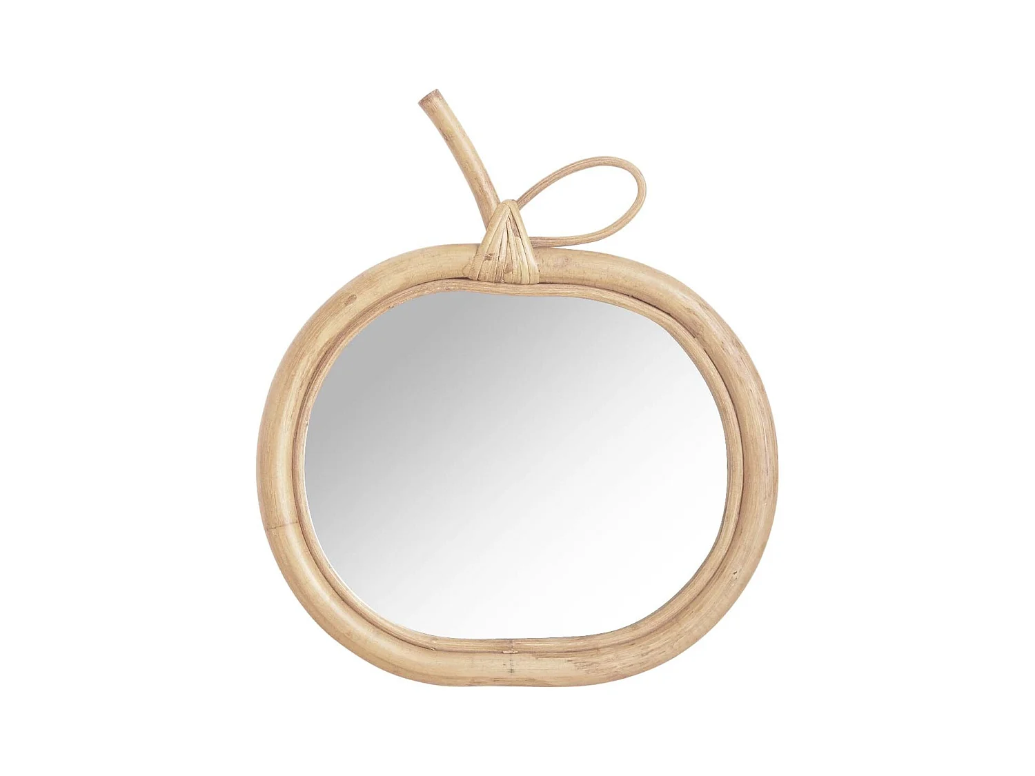 Miroir en rotin Pomme