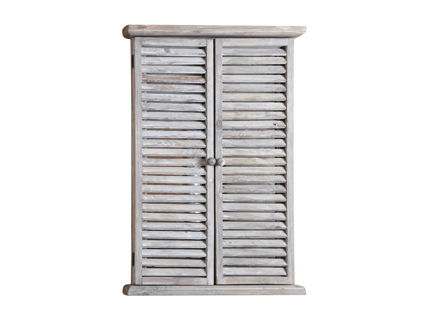 Miroir en bois teinté vieilli 87 x 7 x 71 cm