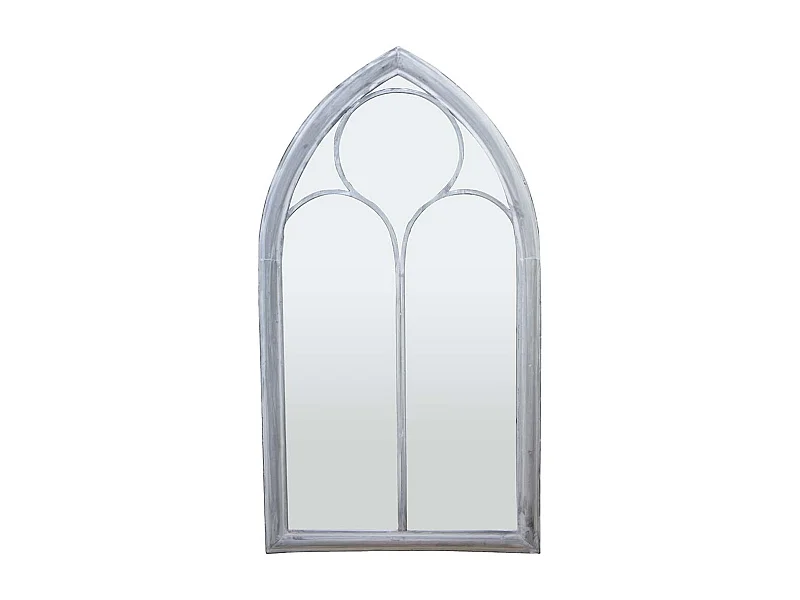 Grand miroir fenêtre en métal Eglise
