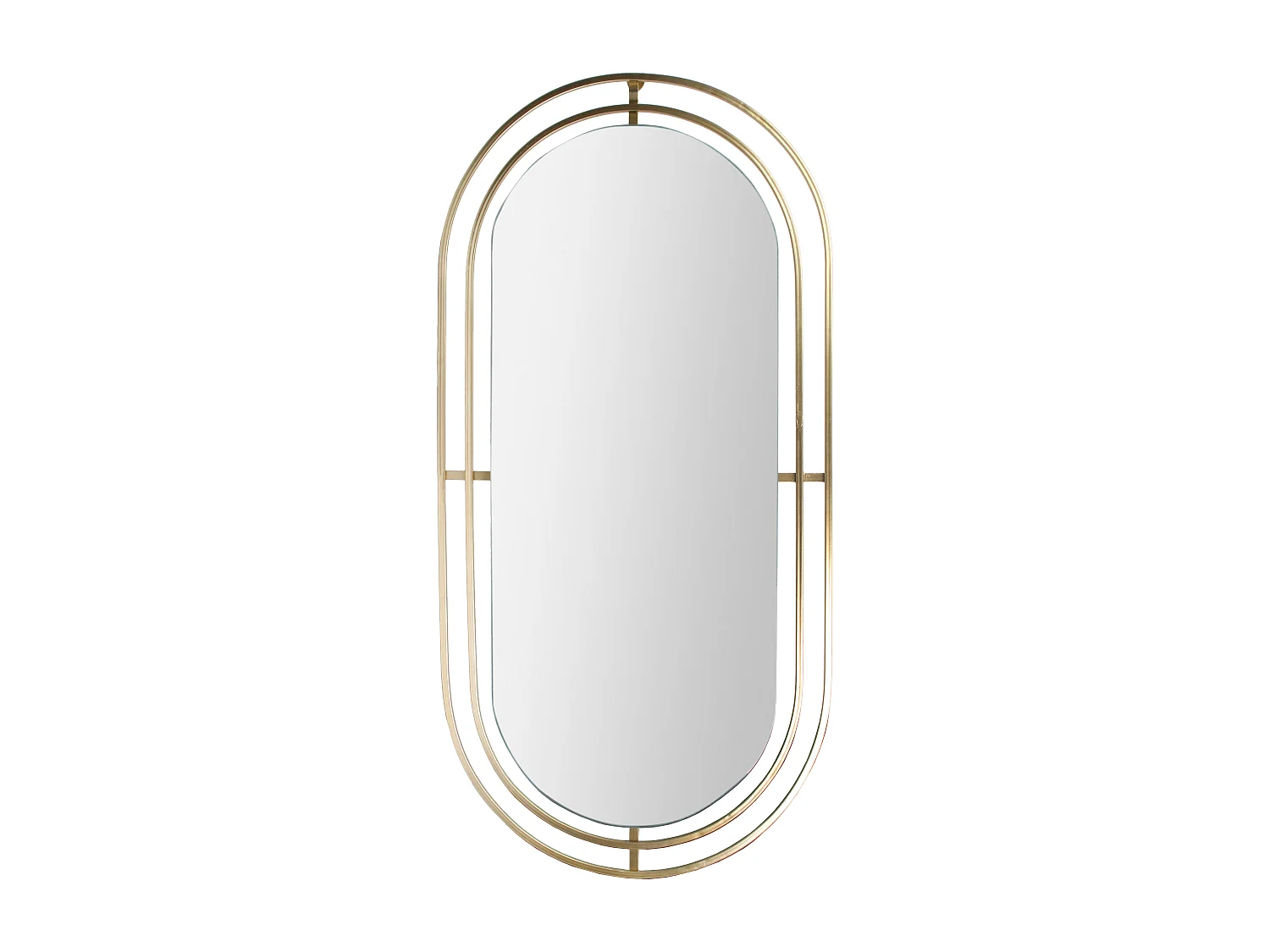 Miroir Metal Dore Or