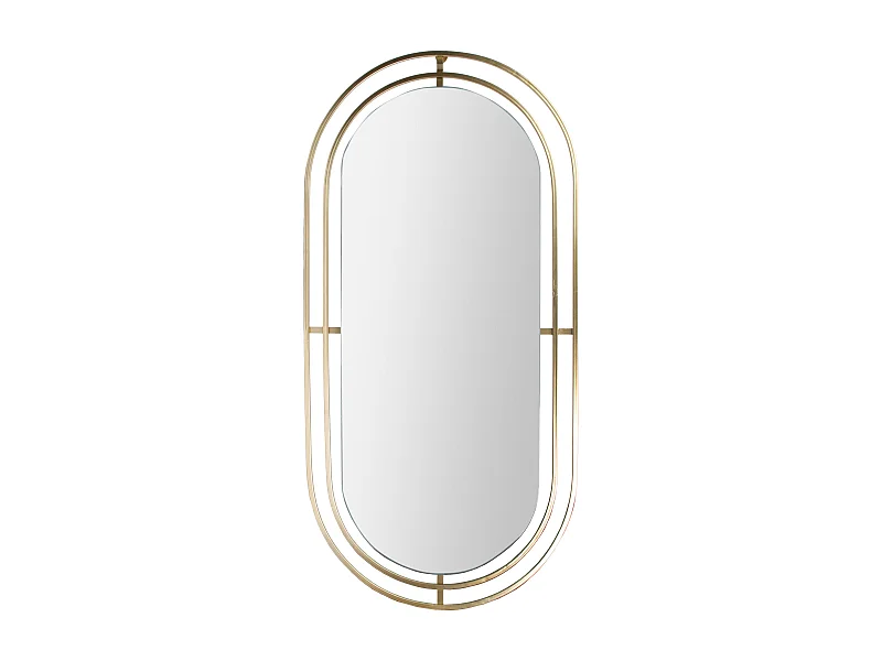 Miroir Metal Dore Or