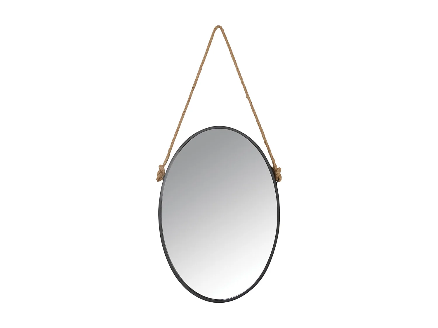 Miroir avec corde Matelot Ovale