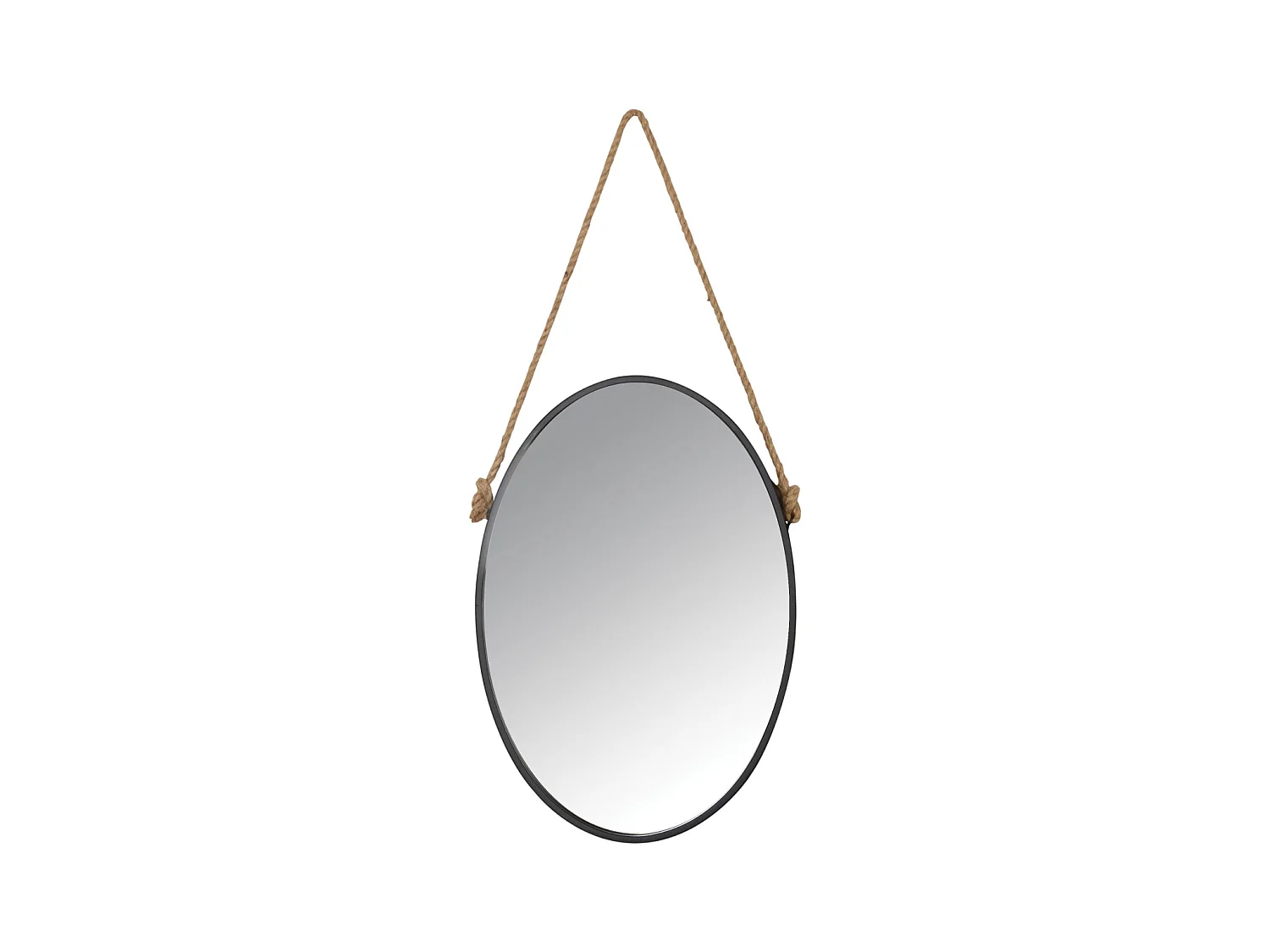 Miroir avec corde Matelot Ovale