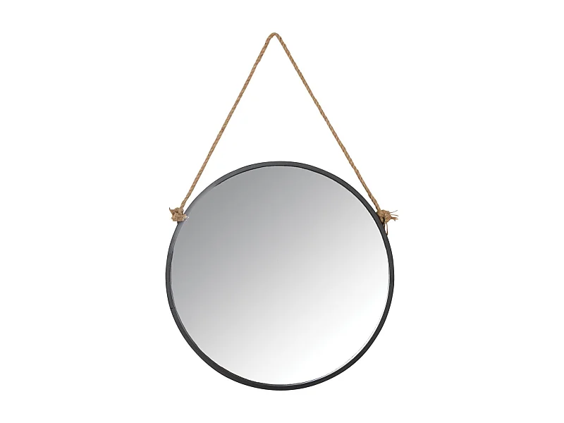 Miroir avec corde Matelot Rond
