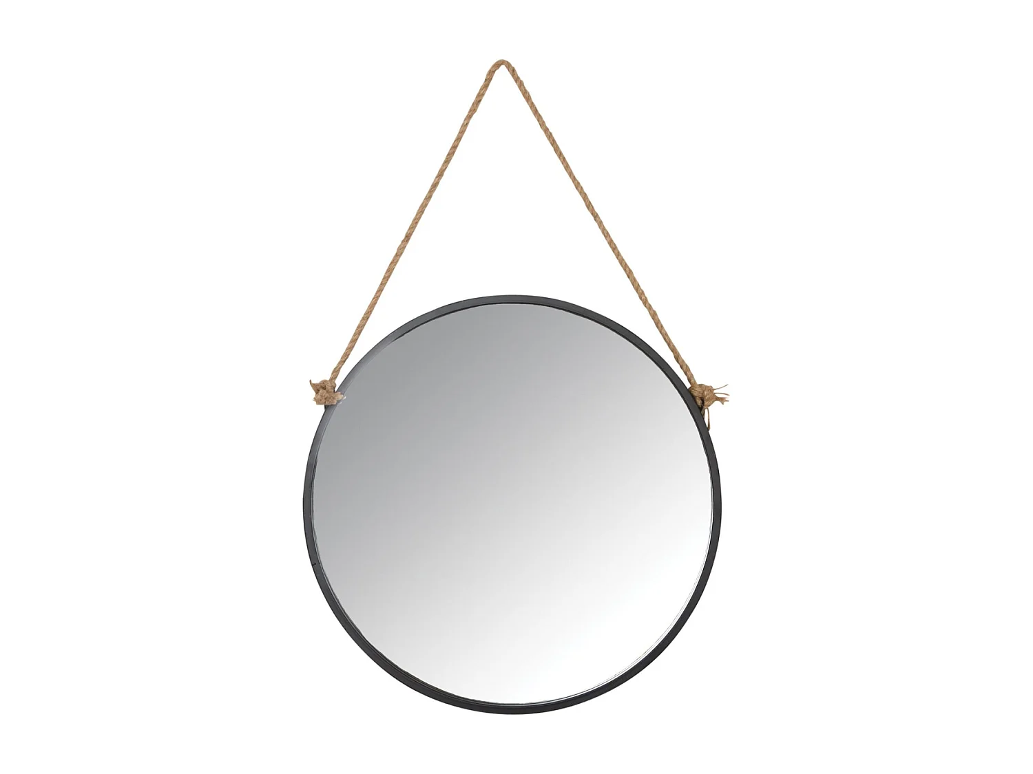 Miroir avec corde Matelot Rond